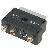 AV csatlakoz talakt Scart 3RCA S VHS