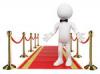 3 fehr emberek fogadtats piros sznyeg Clip art