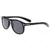 Unisex Gray Lencse Black Frame Aviator napszemveg