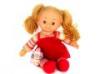 A Dolly szoke baba rzsaszn ruhban 38 cm lersa Nagyon kedves mosolygs arc Laura jtkbaba szoke copfokkal A baba rzsaszn ruht s cskos felsot hord a hajt kedvedre ki tudod bontani ssze tud