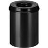 VEPA BINS Tzll szemetes fm kerek fekete UVB034 webshop termk kpe