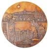 Csontos Lszl (1925): Budapest. Bronz falidsz / Budapest bronze ornament d:20 cm