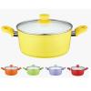 Egyb 22cm Kermia bevonatos edny kszlet veg tetvel zld