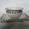 Csipks porceln tlalk Konyhafelszerels Otthon lakberendezs 3 darabos csipks arany szl porceln tlal szett mely egyszersgvel impoznss teheti az nn Meska