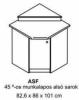ZILLE ASF 45 os munkalapos sarok elem balos