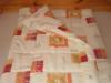 Dupla kt szemlyes 4 vszakos antiallergn mszl paplan 200x220 cm elegns drapp iker leveles mints