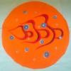 Meditcis lprna Baba mama gyerek Dekorci Btor Otthon lakberendezs Om mintval 35 cm tmrj 10 cm magas kerek lprna levehet moshat huzattal Kpz Meska