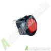 Kapcsol AKV11 billen vilgts piros kerek 12V 8A 12V 8A 1 ramkr 2 lls piros bepts 20 mm