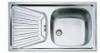 Rozsdamentes mosogat 1 medence 1 csepptlca Pultbapthet 1 medence 1 csepptlca Mrete 860x435 mm Medencemret 370x340x150