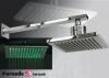 Feromix TWL Fali 2 ledes fali esztets zuhanyfej Hydropower zuhanyfej fali csatlakoz csvel 4 egymsba tmen szn vzramls ltal generlt LED vilgtssal Szgletes Mret 20x20 cm