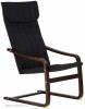 PARIS relax fotel fekete szvet wenge pc