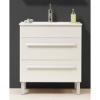 Tboss Premium 75 als szekrny mosdtl Alsbtor 84x75x45 cm Mosd 75x46 cm Magasfny gyngyhz vanlia szn flizott MDF Kermia mosdtl Csaptelep s dekorci nlkl A
