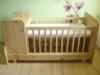 Fenyfbl kszlt nagyon szp vadi j 3 funkcis kisgy hozz val 120x60x7 cm es kkuszmatraccal s pelenkz lappal a kpe