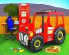 MiniDeco Traktor autsgy piros