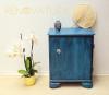 Blue art deco night stand- kk art deco jjeli szekrny