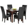 Asztal FOXTON 90x90cm 4 szk DENVER 75000 szett124500 szett