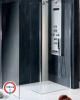 Zuhanykabinok j kollekcija a Modular Shower Nyl ajt nlkli megoldsokat knl Ezek a zuhanykabinok a megrendel ltal ignyelt mretek szerint kszlnek Modern padlsszefolyk hasznlatnak ks