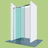 VARIOGLASS Keret nlkli tolajt V2 es szria 160x200 cm vztiszta veggel Szria mretek 120x200 cm 140x200 cm