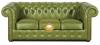 Chesterfield Classic Oliva Zld Kanap