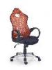 Ariel irodaszk 35 600 62 65 112 124cm hls szvet fekete narancssrga