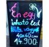 Led r tbla 40x60 cm 10W fekete htfallal