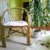 Lakkozott rattan btor s 2db rattan szk