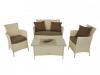 Lounge btor kszlt poli rattan fehr 4 t