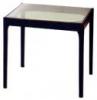 Tresor L bkkfa asztal wenge sznre pcolva bronz veglappal 61x61x58 cm