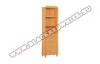 MALGOSKA B 20 6 polcos fikos szekrny bkk
