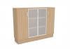 3 rendez magas ngyajts veges polcos szekrny kris mret 1250x1600x420 mm 3 rendez magas kulccsal zrhat 4 ajts az vegajt 20 mm es fm lburkolattal van elltva