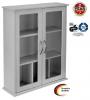 JELLEMZK 2 V GARANCIA Nmet minsg Fehr fa frdszoba szekrny 2 ajtval vegezve 2 polc 2 oszt Mret 62x53x16cm