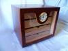 Humidor szekrny 80 szivar rszre rzsafa borts kls hygrometer veg ajt