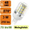 G9 LED lmpa 48 db 3528 SMD LED el