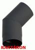Vastagfal acl fstcs knyk 120 mm es tmrvel 45 os csatlakozs Cikkszm R D120 45 Fekete szn