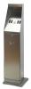 Kltri hamutart Elegns ezst szn Szabadon ll Mretek 24 24 cm Magassga 88 cm Anyaga rozsdamentes acl Galvanizlt bels tartly 4 4 literes a rgztshez szksges csavarok tartozkok