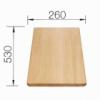 Blanco Bkk Vgdeszka 530x260mm sok Blanco mosogattlchoz