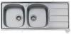 Baloldali medencs ktmedencs mosogattlca szne inox 0 6 mm lemezvastagsg 2 coll lefoly tartozkok rgztkszlet lefoly s tlfoly mretek szlessg x mlysg 1160 x 500 mm medenck mrete 360