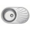Rondo inox mosogat 1 medence csepptlca EC 159 Rozsdamentes mosogat Teljes mret 770 X 480 mm Medence mret 390 X 160 mm Szifonnal s leeresztvel egytt 0 6 mm anyagvastagsg