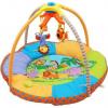 Baby mix jtszsznyeg zenl forgval puha vastagon prnzott perem sznyeg kzepn vidm sznes figurk melyek felkeltik a baba figyelmt fellrl 4 db plss llatka