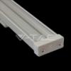 7103T Aluminium profil led szalaghoz szles tltsz burkolat