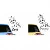 Baby on a board matrica LCDA A019