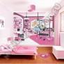 Barbie rzsaszn lomszobja fali tapta Walltastic