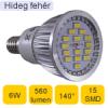 Nagy fnyerej E14 led spot izz 50 wattos halogn kivltsra Hideg fehr fnnyel szles 140 fokos szgben vilgt led spot