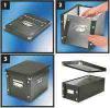 Troldoboz 60650095 SNAP N STORE DVDtrol 420x145x205mFEKETE LEITZ