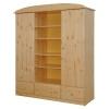 Csand 2 ajts 3 fikos kzpen nyitott polcos szekrny 165x190x55 cm Lapraszerelt kivitelben
