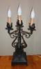 Kovcsoltvas lmpa 20 sz eleje Kovcsoltvas trbelt ornamentlis dekorcival Mkdkpes energiatakarkos gkkel Mret 60 30 16 cm Wrought iron lamp Beg