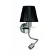 Fergie fali olvaslmpa LED fnyforrssal s E14 foglalattal Szn Krm Fekete E14 1x40W LED 1W