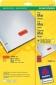 Avery Zweckform No L6036 20 univerzlis A4 piros etikett cmke25 4 x 10 mm