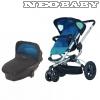 QUINNY Buzz 3 babakocsi sszecsukhat mzeskosr Col Blue Scratch